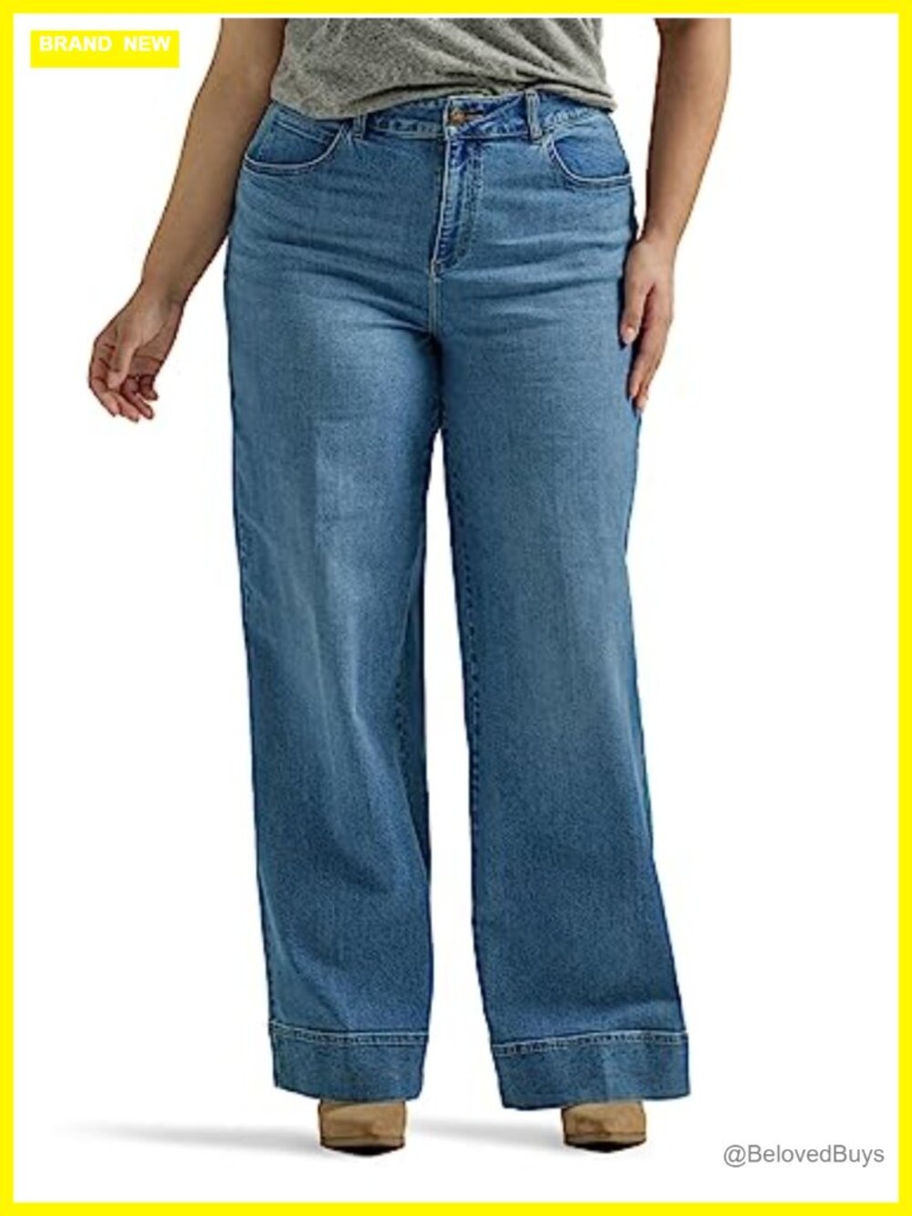 Lee Plus Size Legendary High Rise Trouser Jean Stretch Denim Relaxed Fit